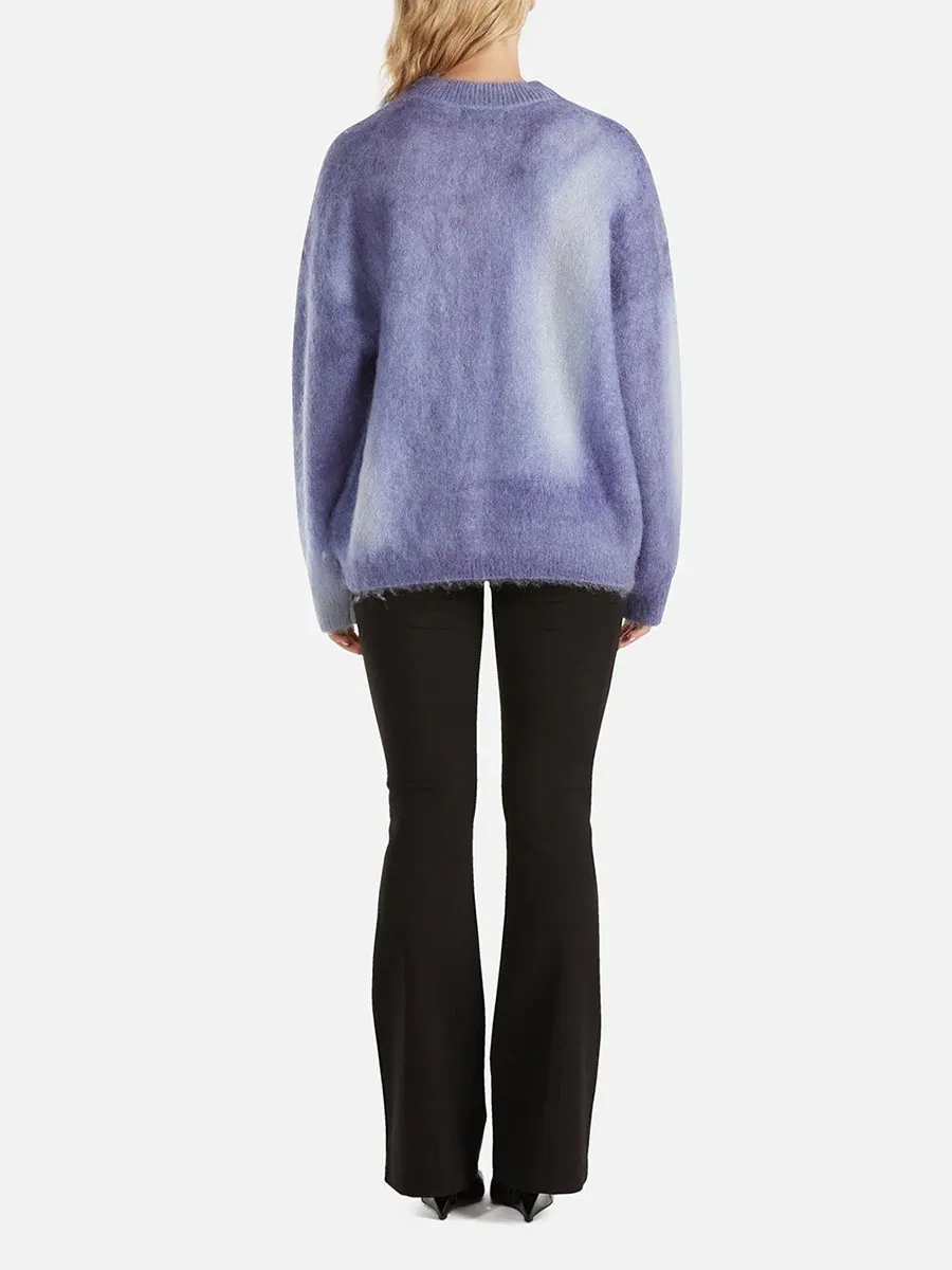 Ombre Spray Knit Pullover