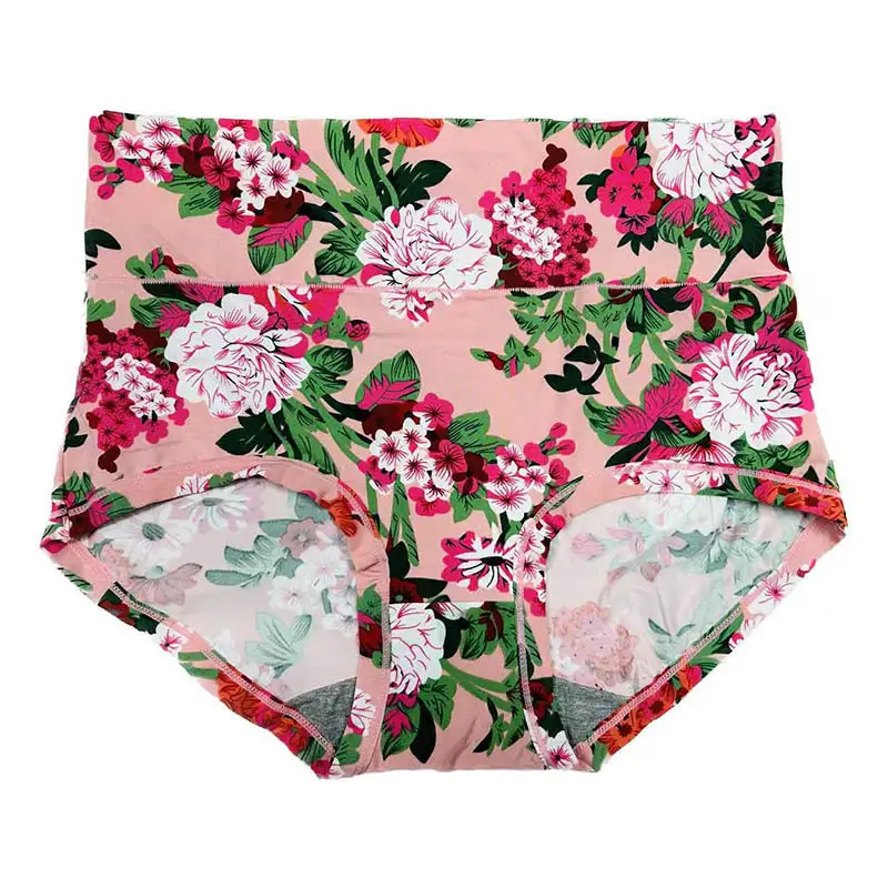 Plus Size High Waist Print Panty