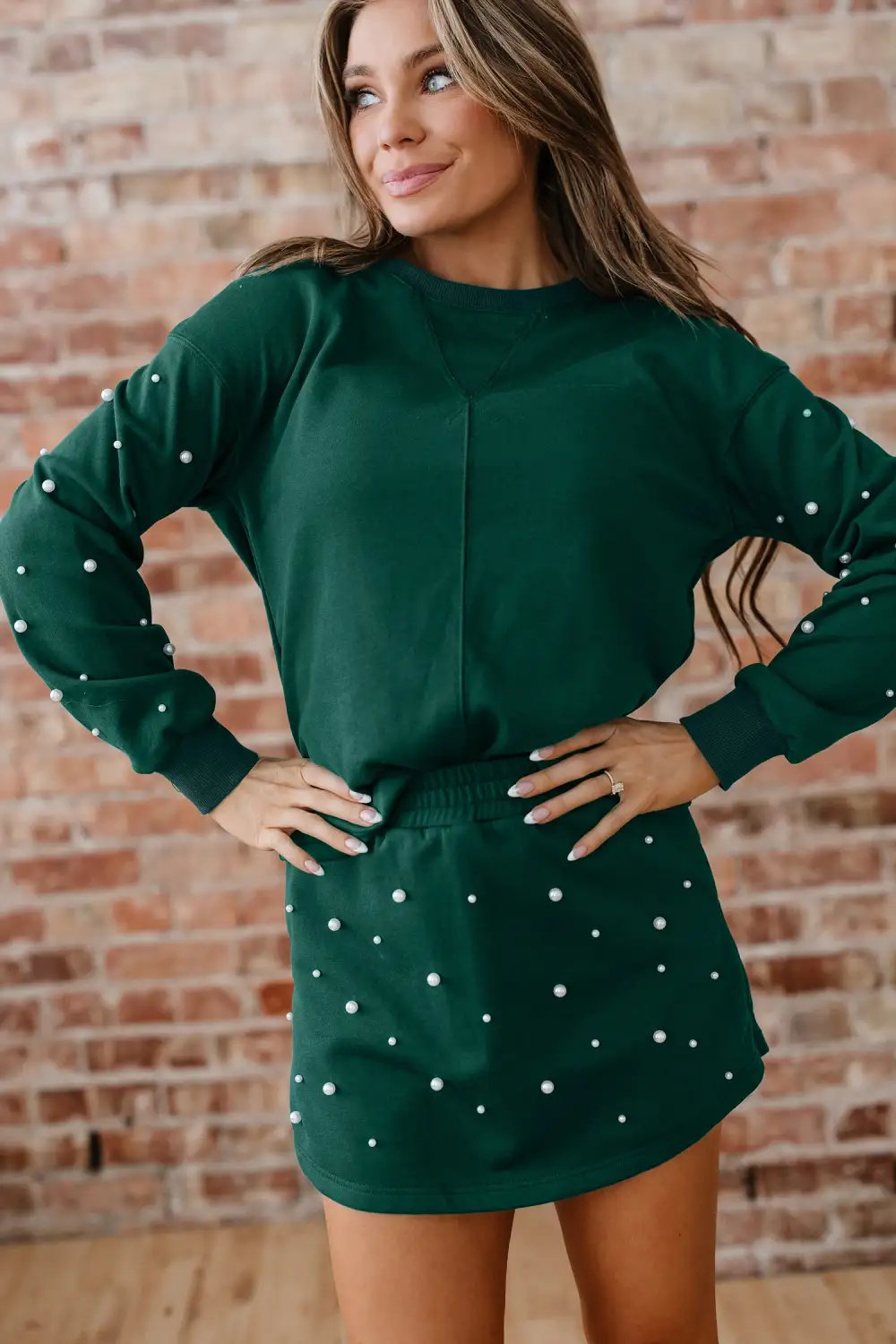 Pearl Embellished Coordinated Set