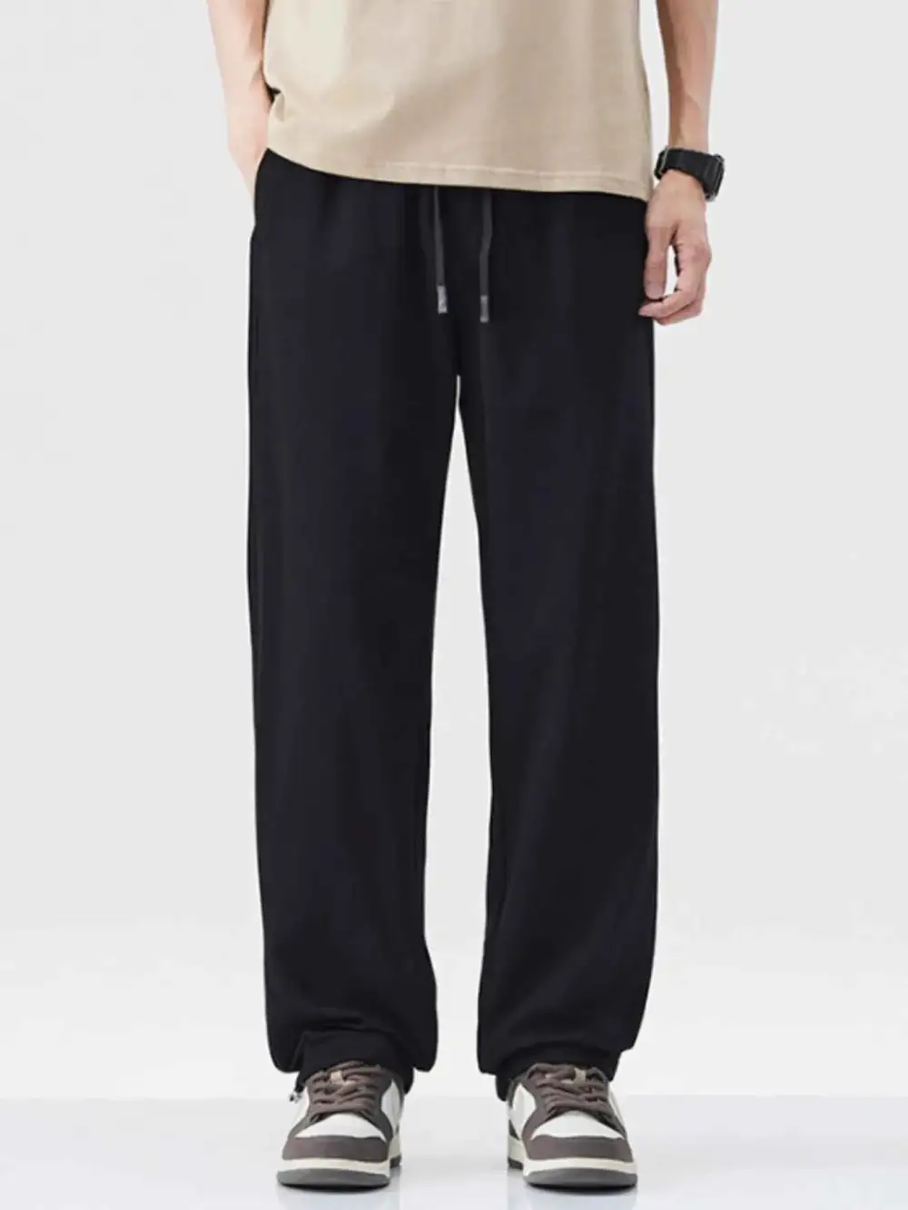 Drawstring Relaxed Fit Casual Pants