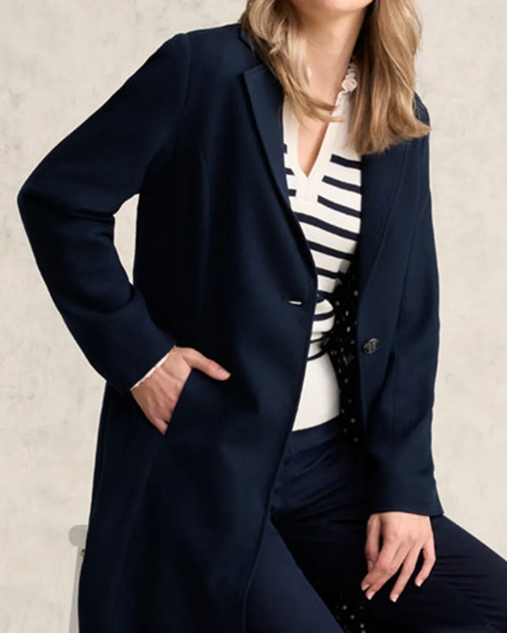 Wool Slight Stretch Coatigan