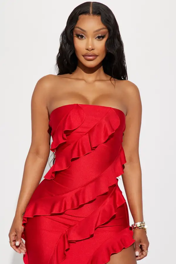 Your Only Concern Maxi Dress - Red