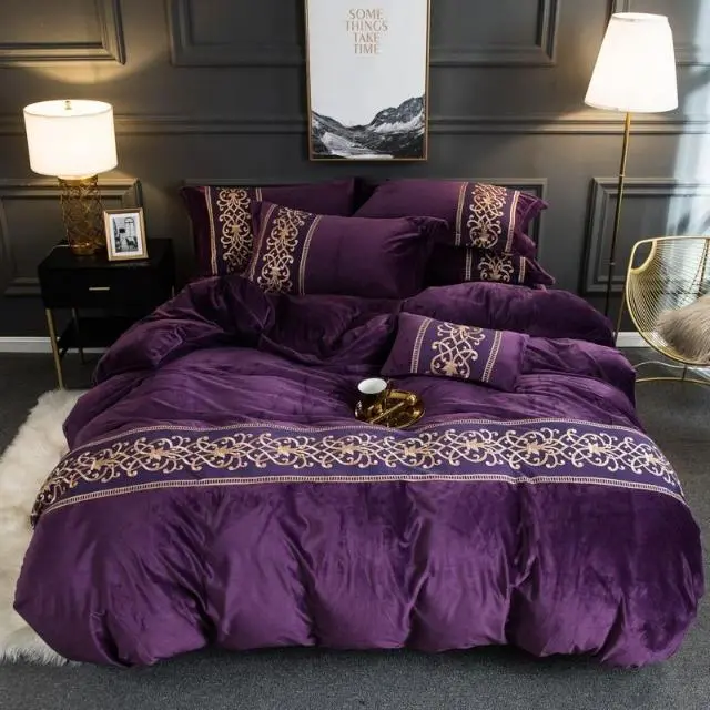 (Store Closing Sale) Tawney - Velvet Duvet Cover Set