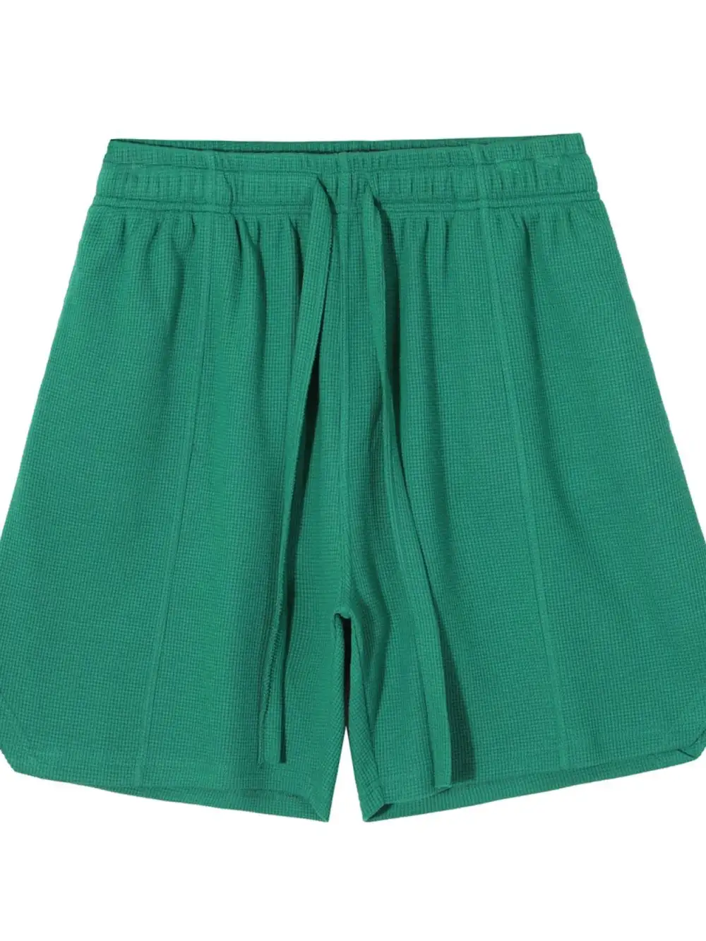 Polished Drawstring Cotton Blend Casual Shorts