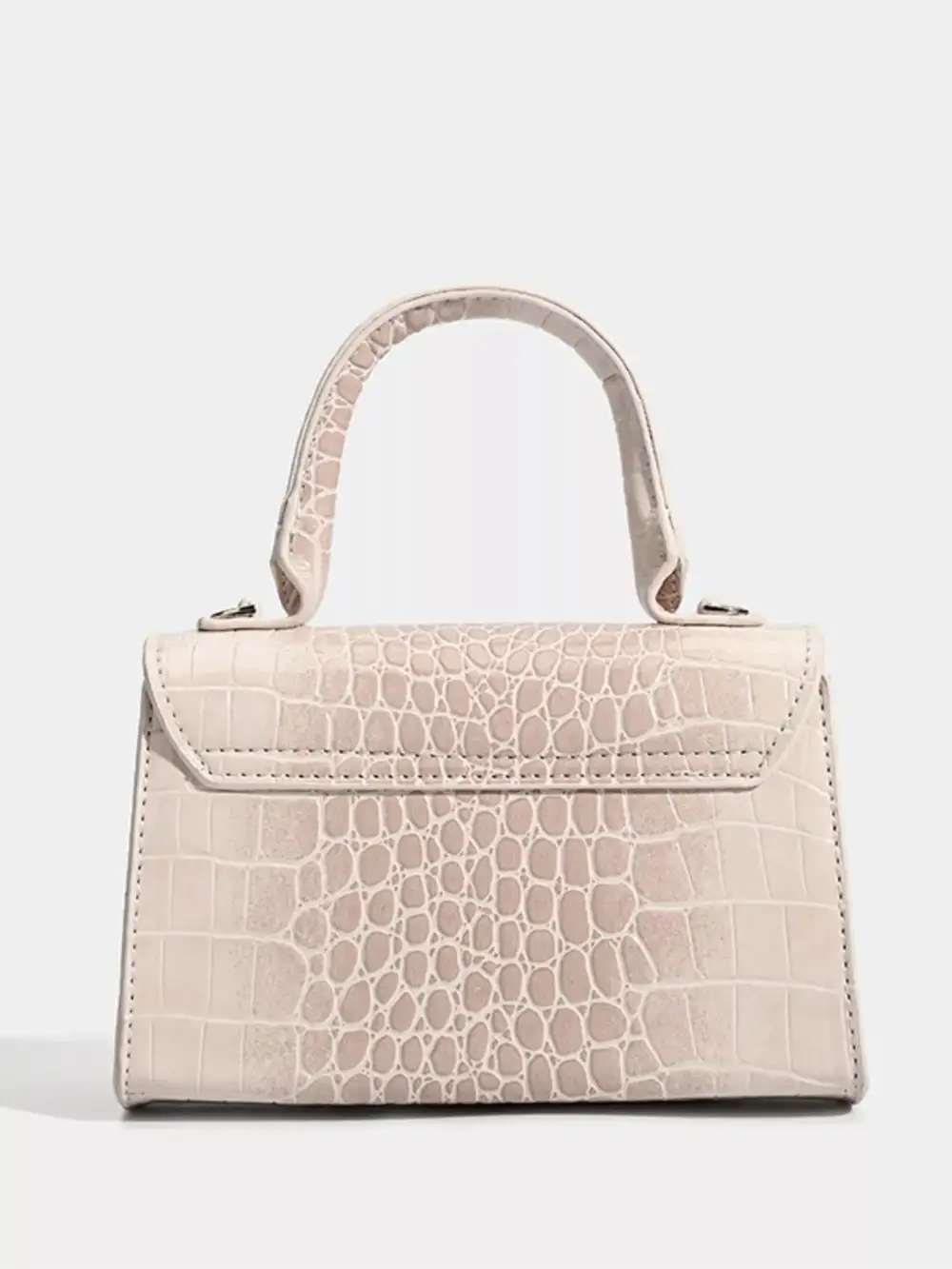 Croc Embossed Handbag