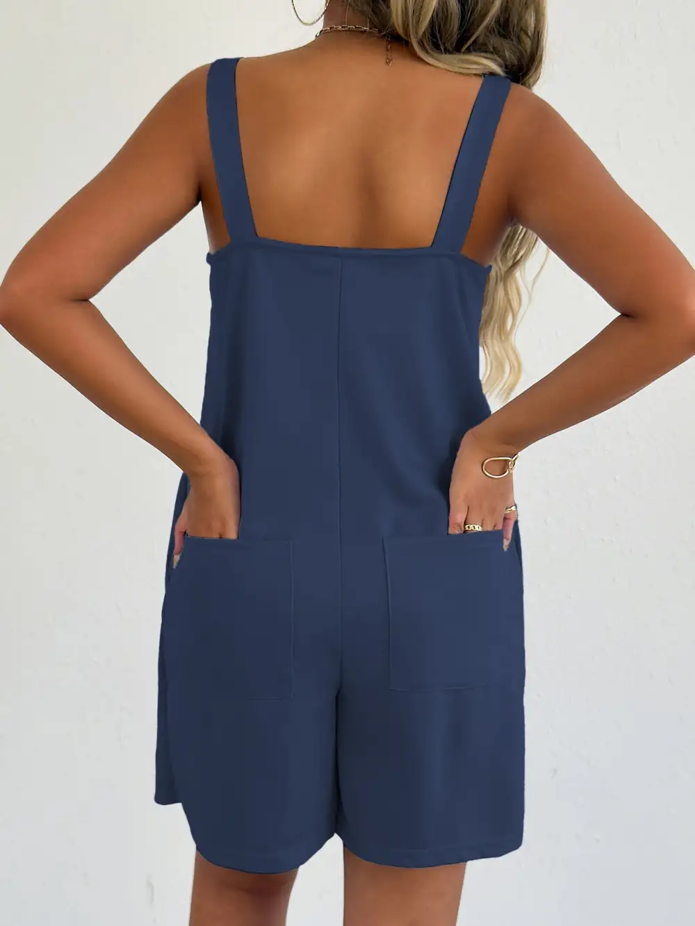 Pocket Sleeveless Romper