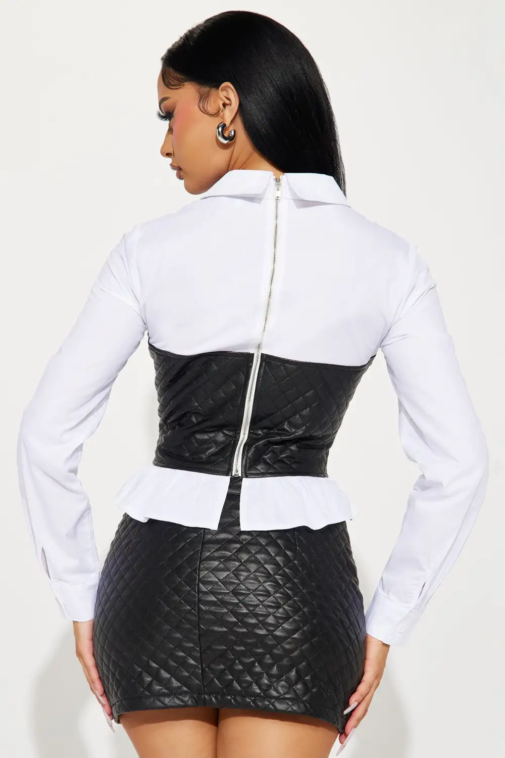 I'm So Fancy Skirt Set - White/Black