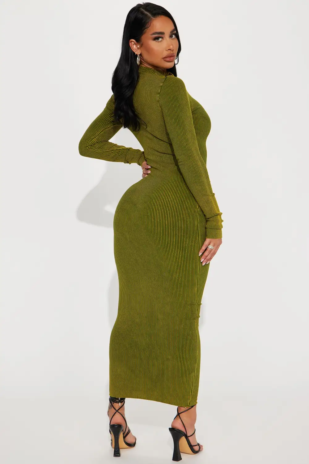 Keep Talkin Midi Dress - Lime