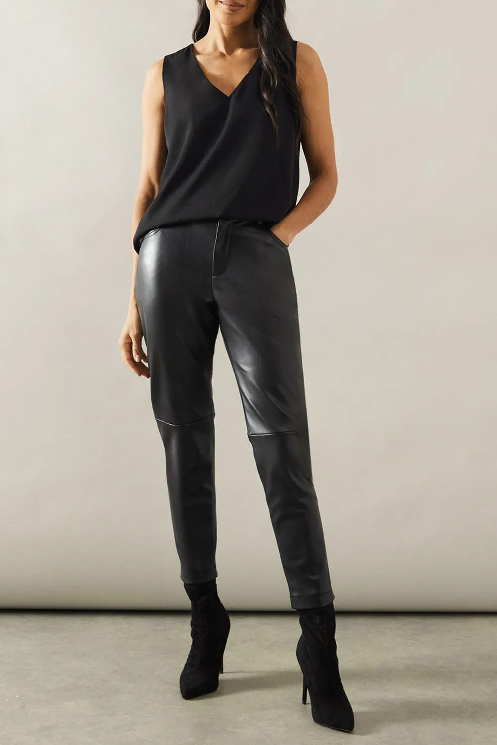 Georgette Fabric All-Match V-Neck Ladies Vest