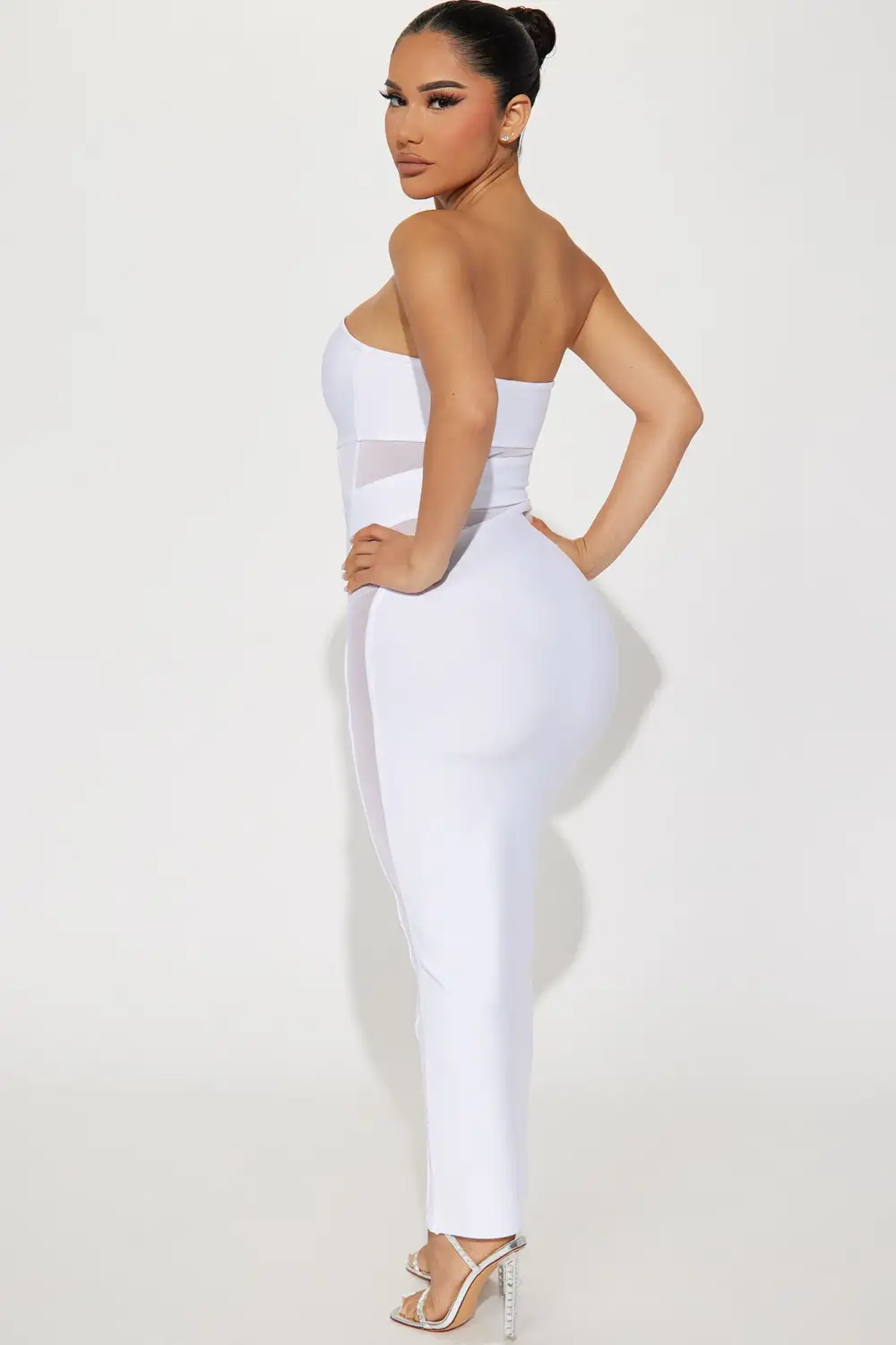 Mackenzie Bandage Maxi Dress - White