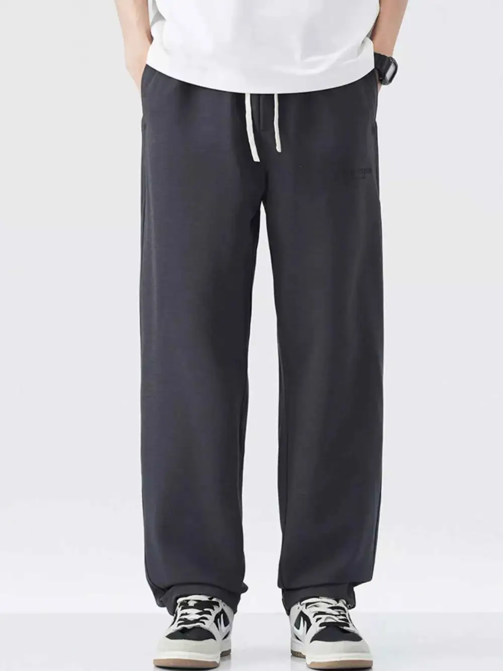 Drawstring Relaxed Fit Casual Pants