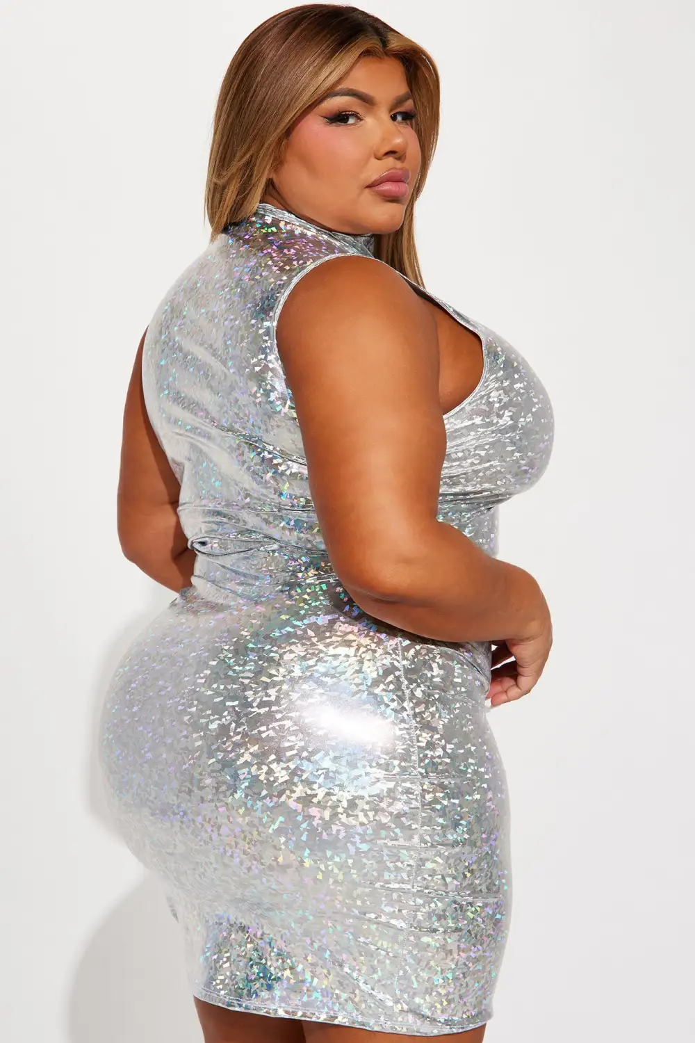 Starstuck Mini Dress - Silver