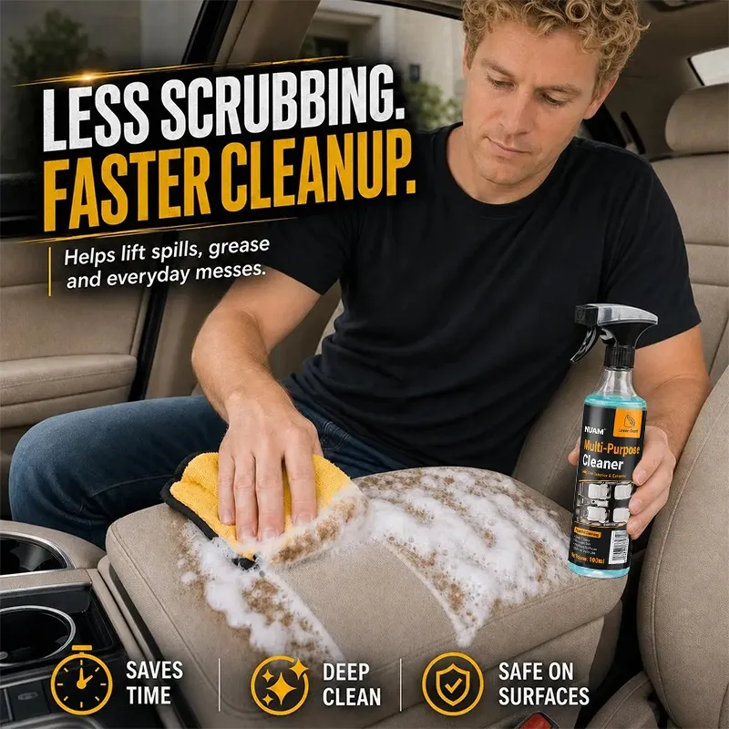 Multi-Purpose Cleaning Spray, Heavy Duty Dual-Action Degreaser & Stain Remover🧽