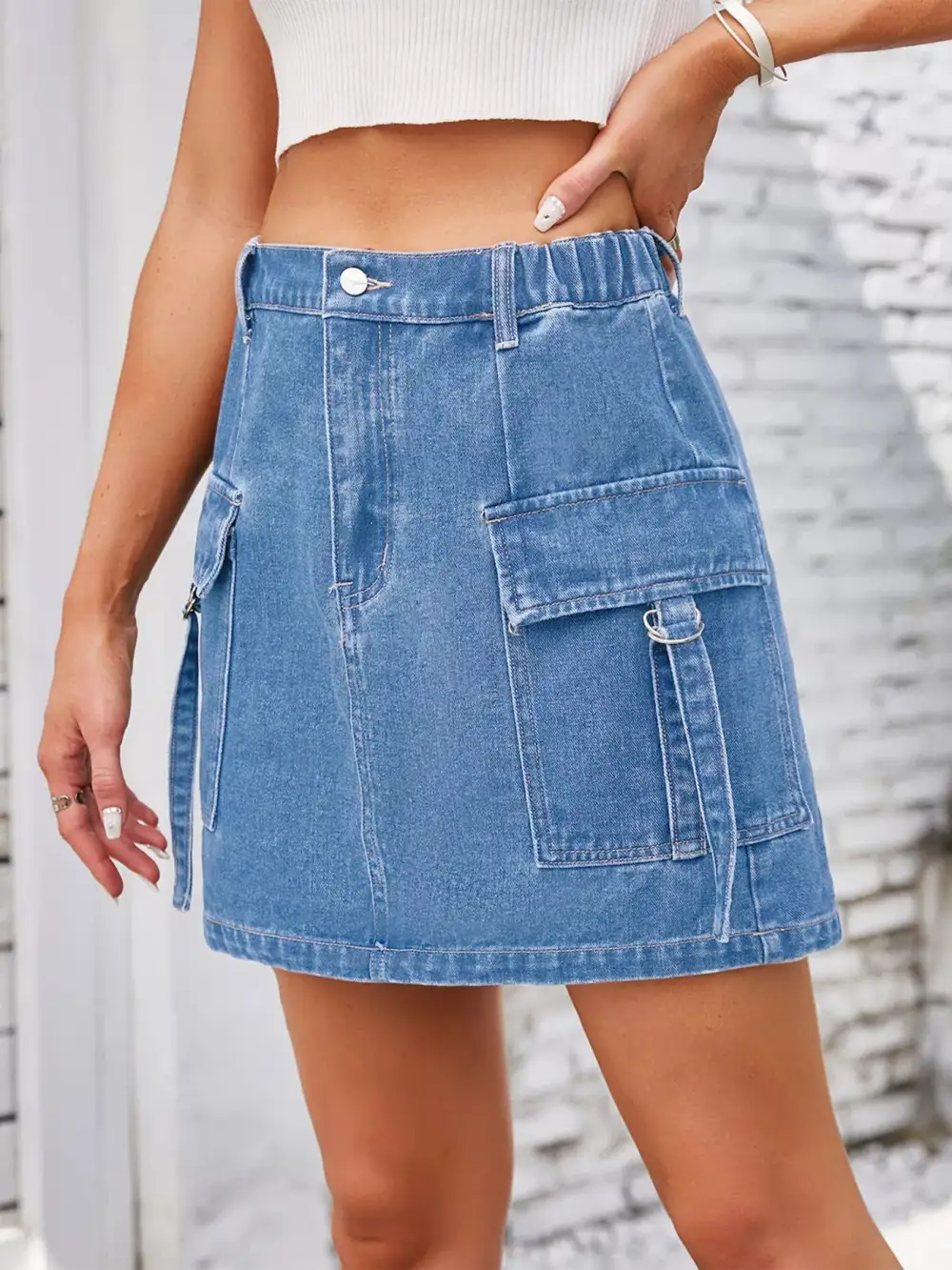 Denim Casual Skirt