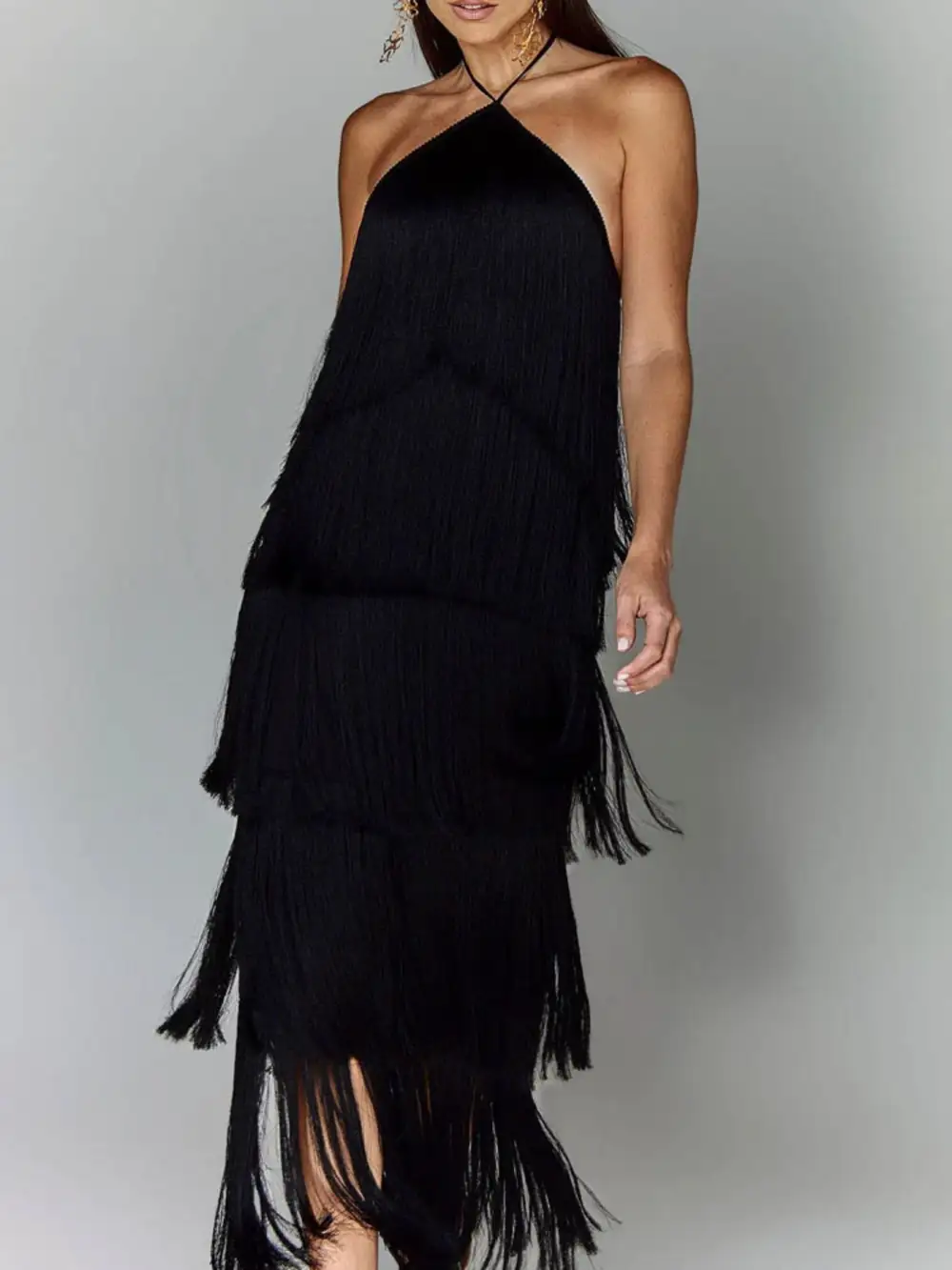 Fringe Maxi Dress