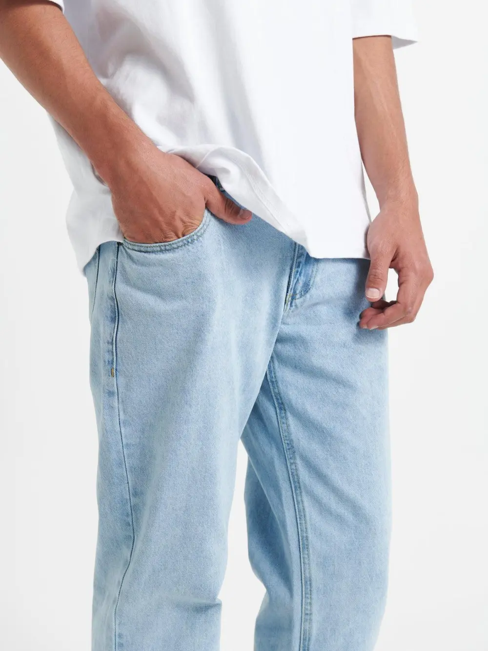 Simple And Daily Comfortable blue Denim