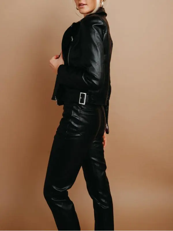 Faux Leather Jacket