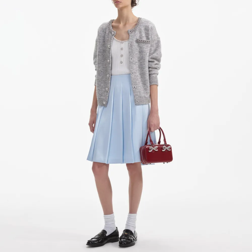 Grey Melange Cardigan