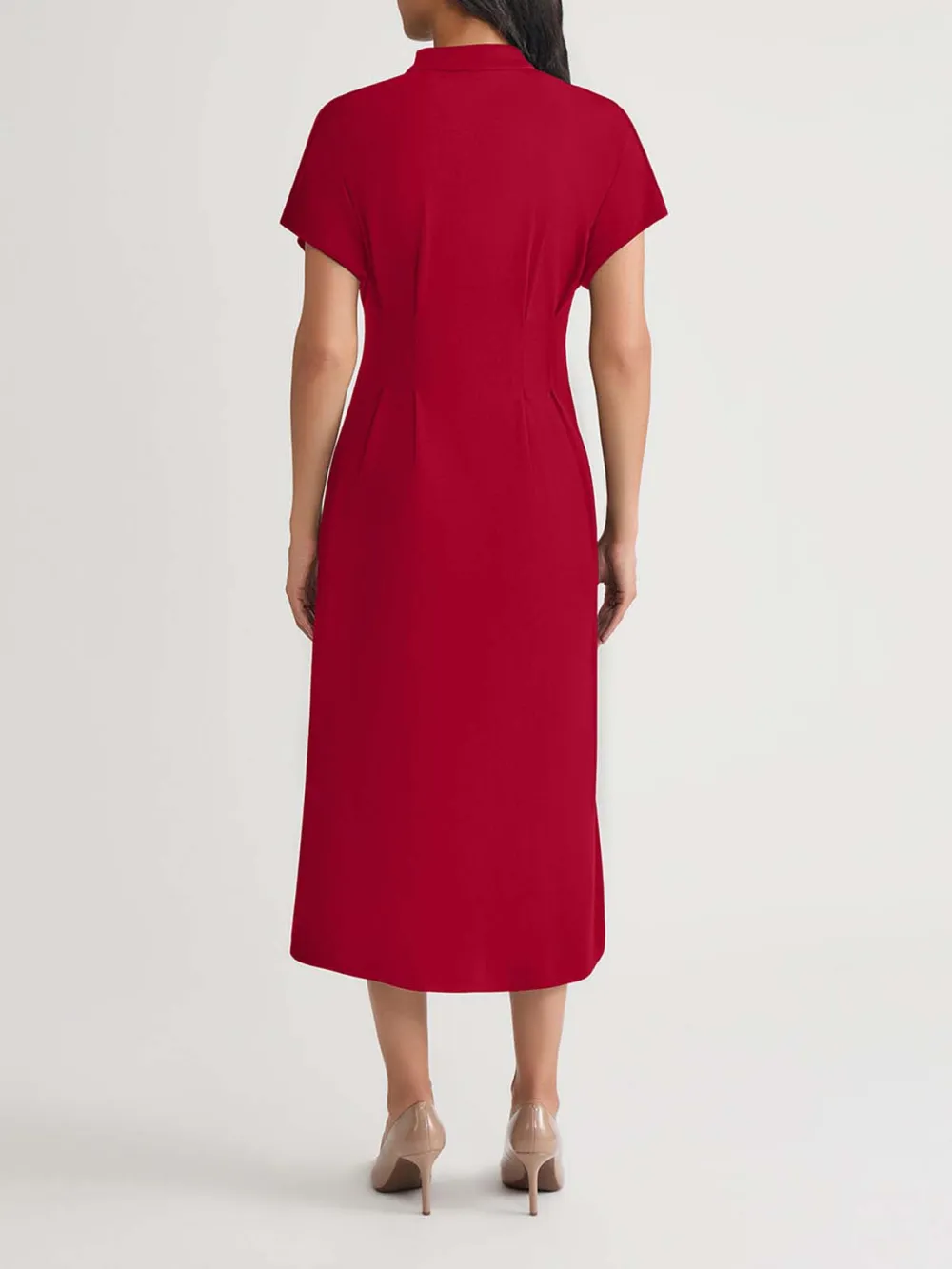 Cotton Waist Cinching Dress