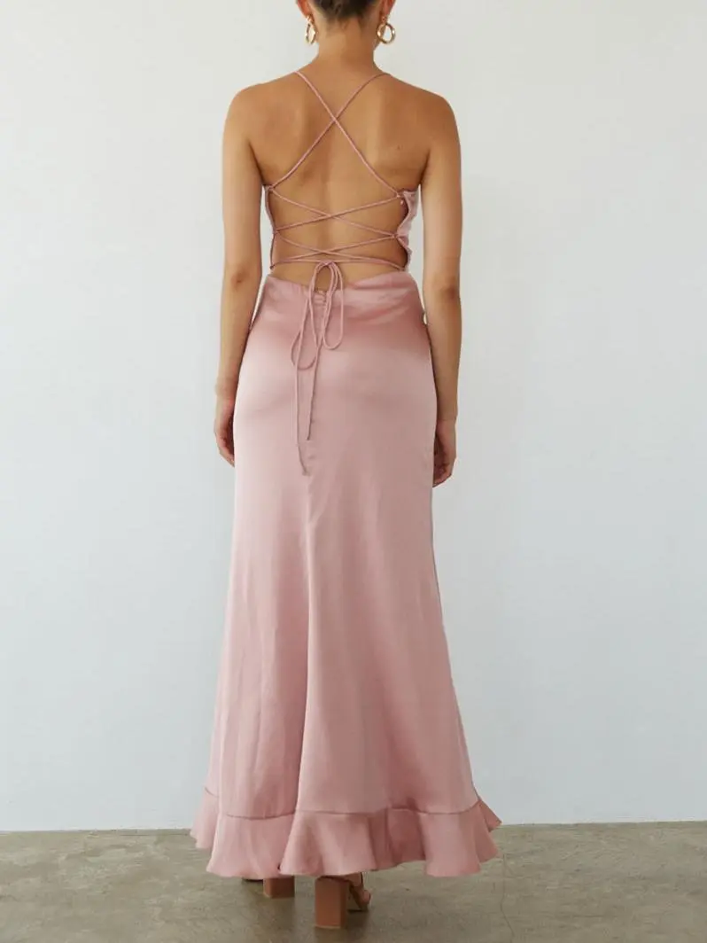 Floral Ruffle Maxi Dress