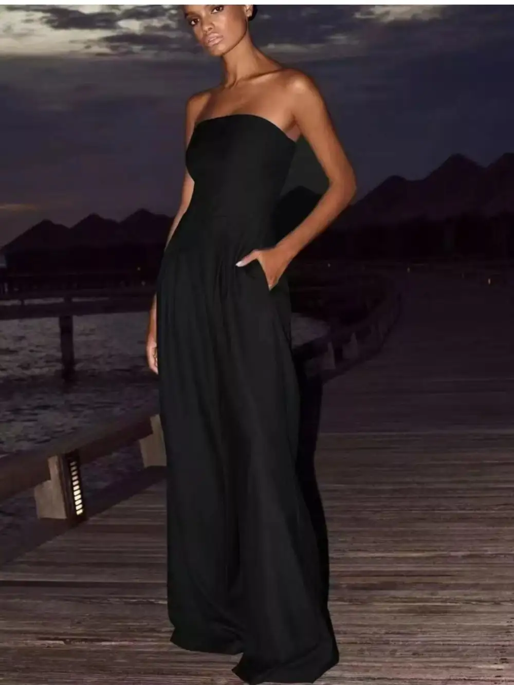 Everyday Denim Wide Leg Jumpsuit
