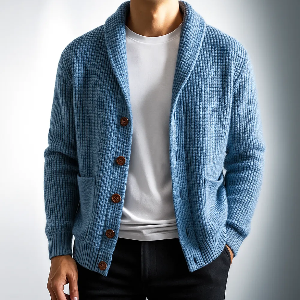 Shawl Collar Knit Cardigan