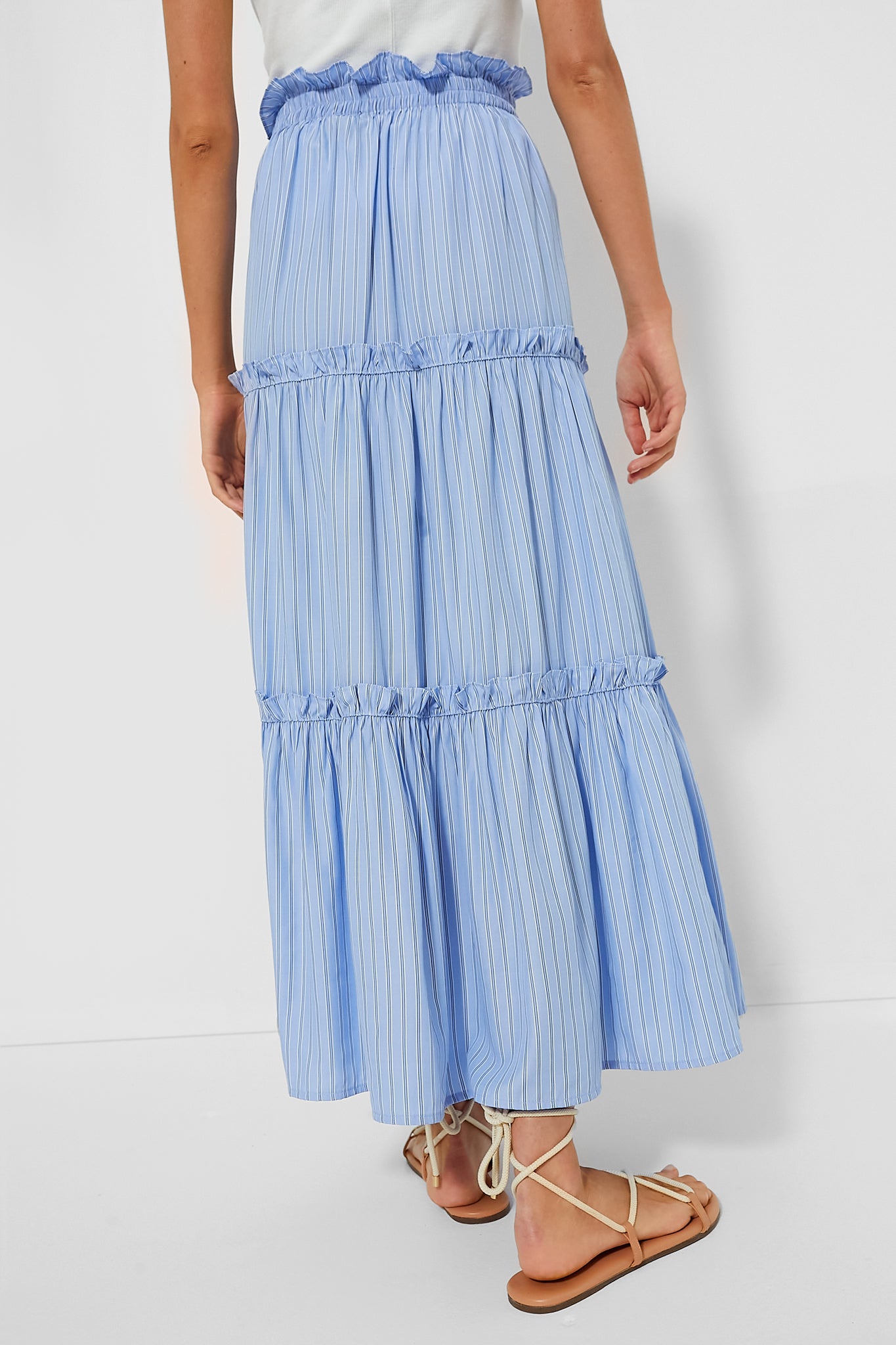 Cornflower Blue Stripe Prado Skirt