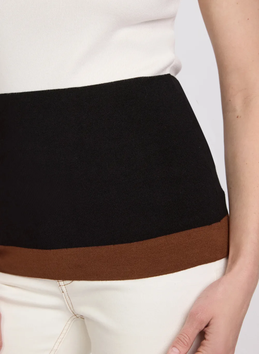 Color-Block Knit Vest