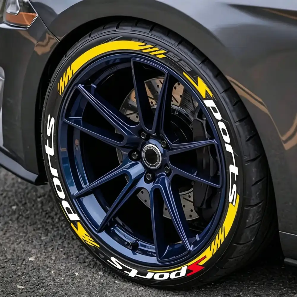 4PCS 3D Tire LetteringStickers - Thickened WheelSidewall Decals for Cars &Motorcycles