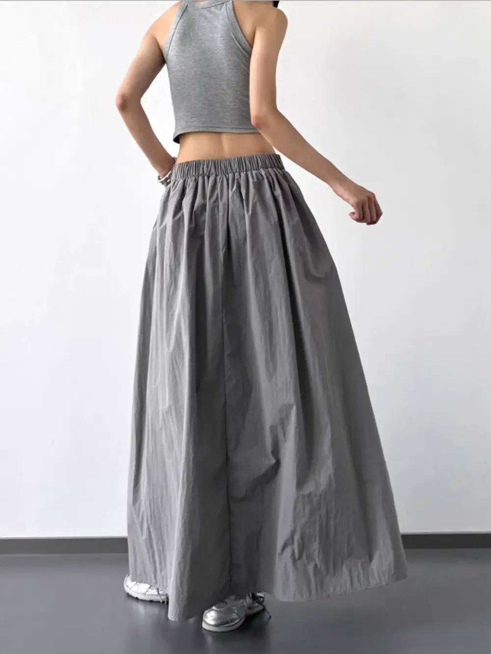 Tidy Pleated Ruched Skirt