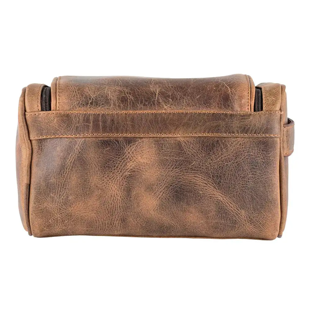 Leather Travel Wash Bag