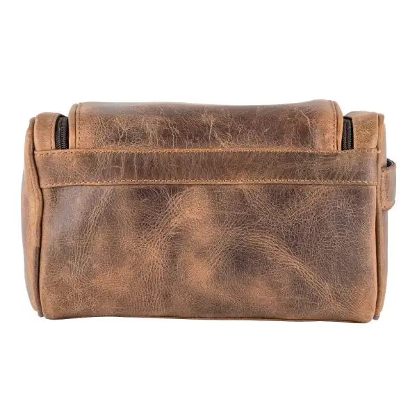 Leather Travel Wash Bag