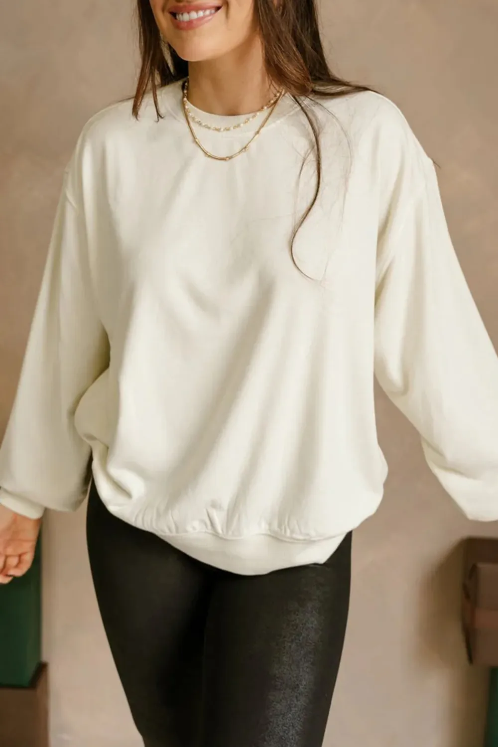 Casual Round Neck Sweatshirt