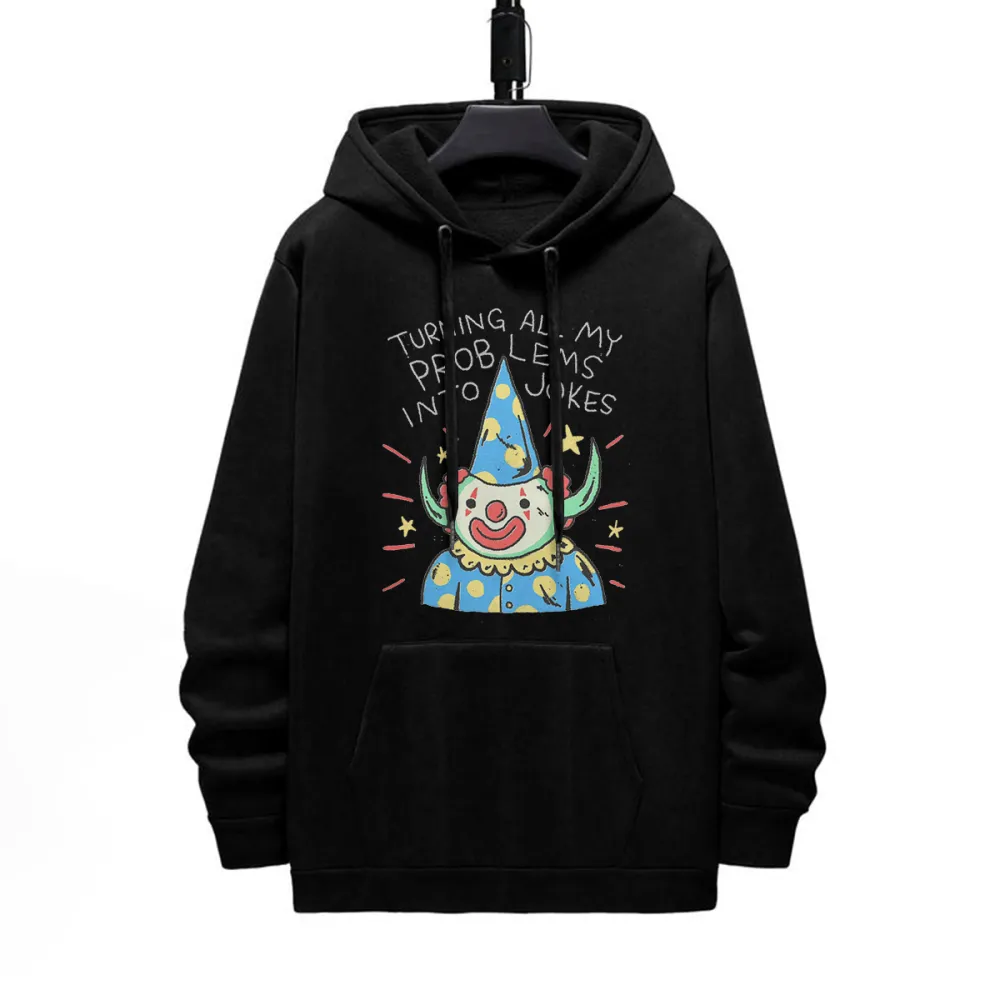 Jokes Pattern Printed Hoodie