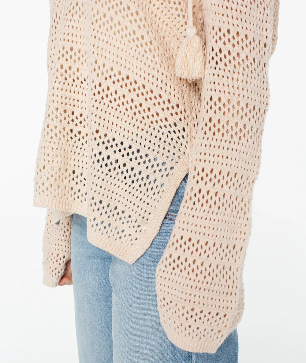 Women's Knitted Hooded Sweater