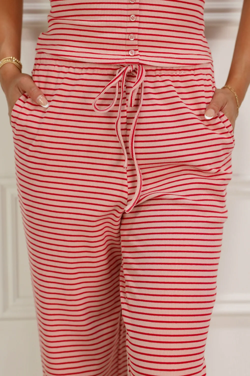 Striped Pants Set