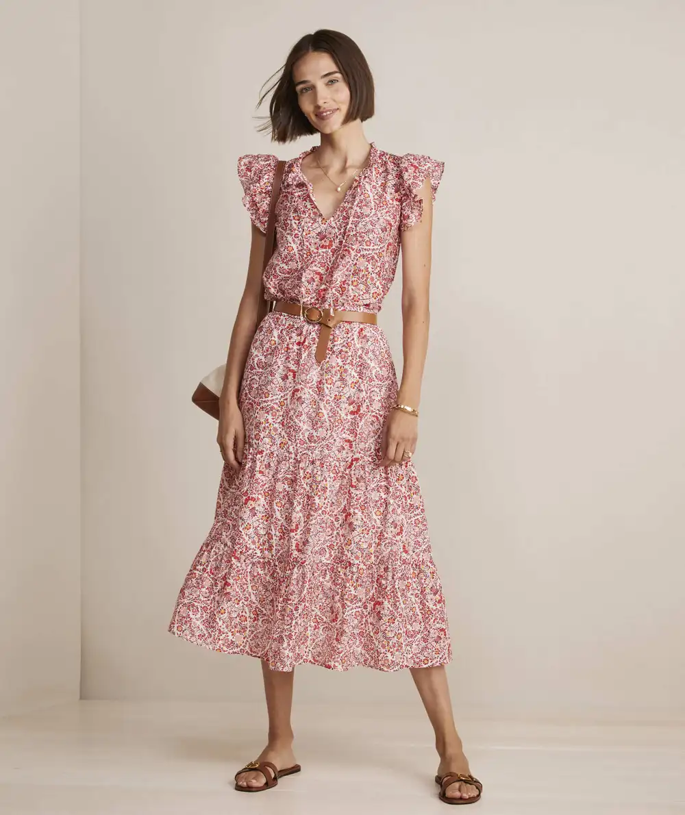 shaojunFenwick Paisley Ruffle Sleeve Top