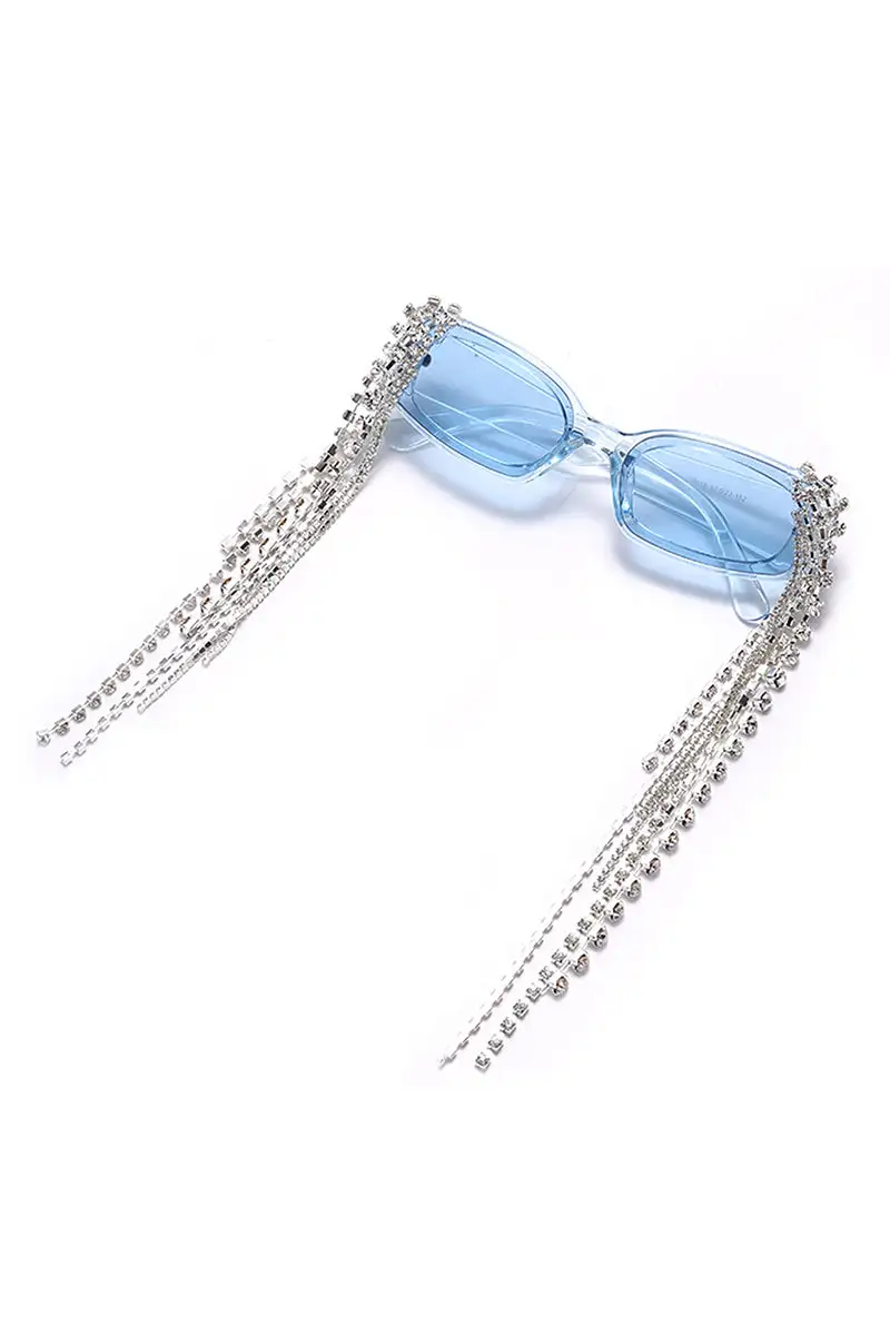 Polished Rectangle Frame Sunglasses