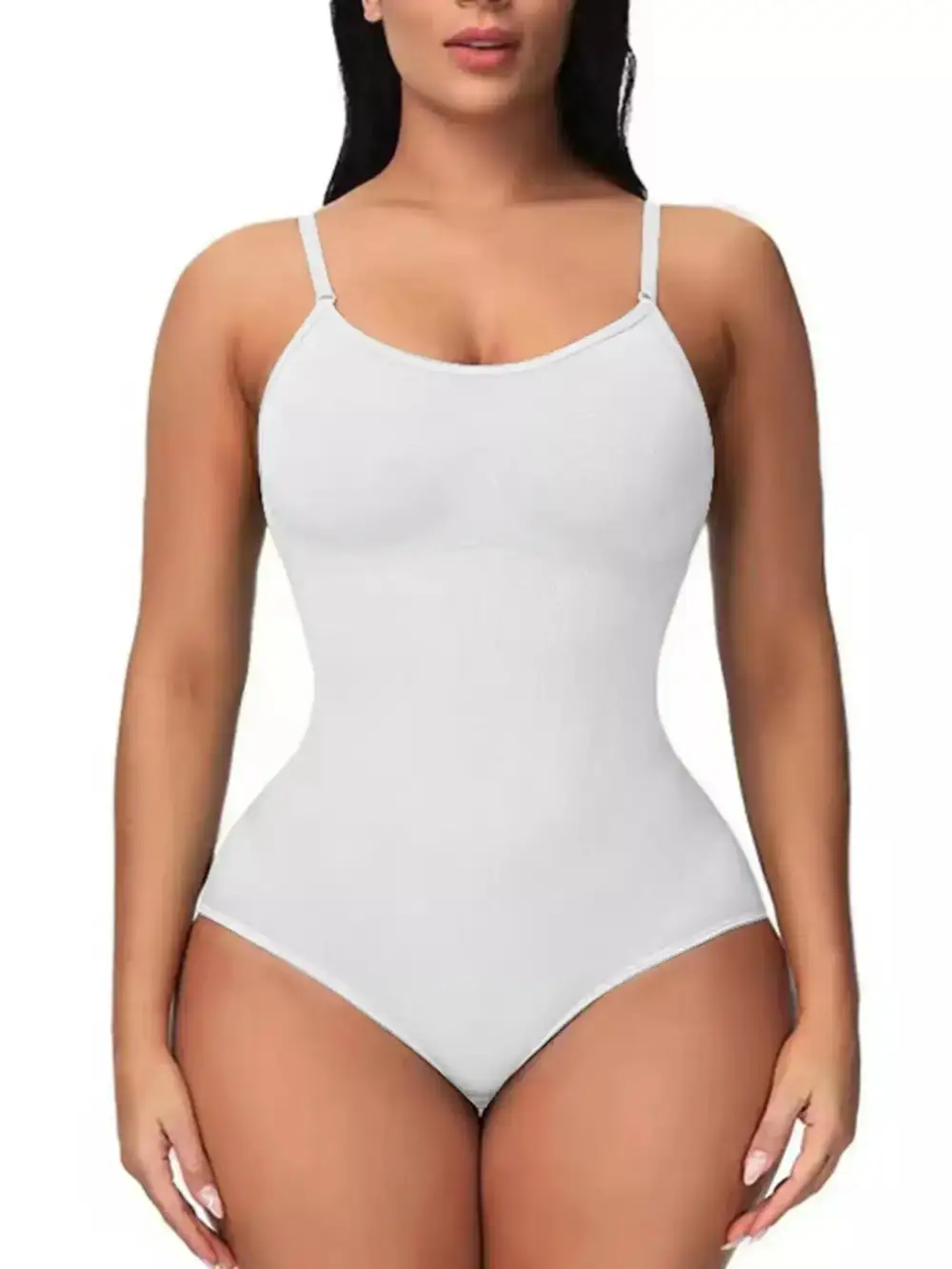 Adjustable-Strap Seamless Soft Shaping Bodysuit