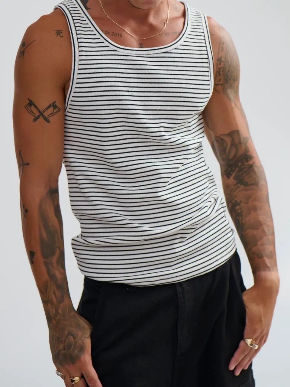 Leisure And Comfortable Versatile Stripe Tank Tops