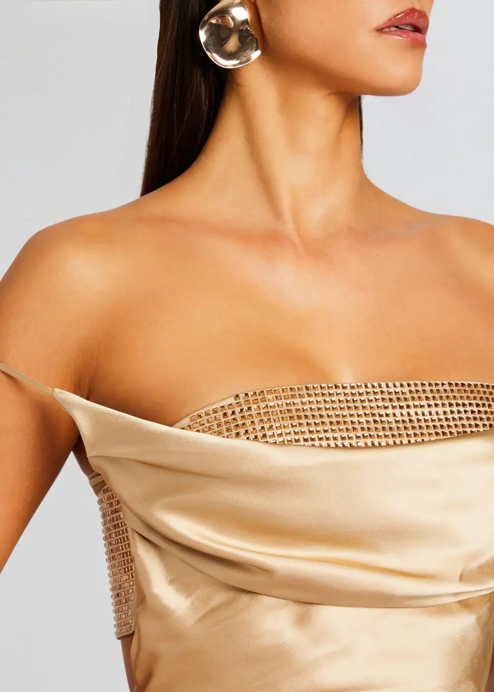 Embellished Silk Dress