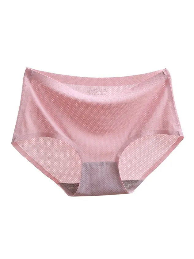 Women Comfortable Simple High Elasticity Ventilation Hole Seamless Panty