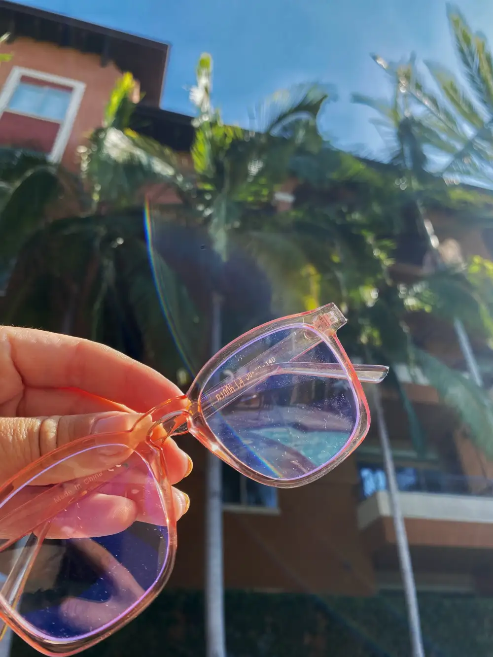 Scalloped Rectangle Frame Sunglasses