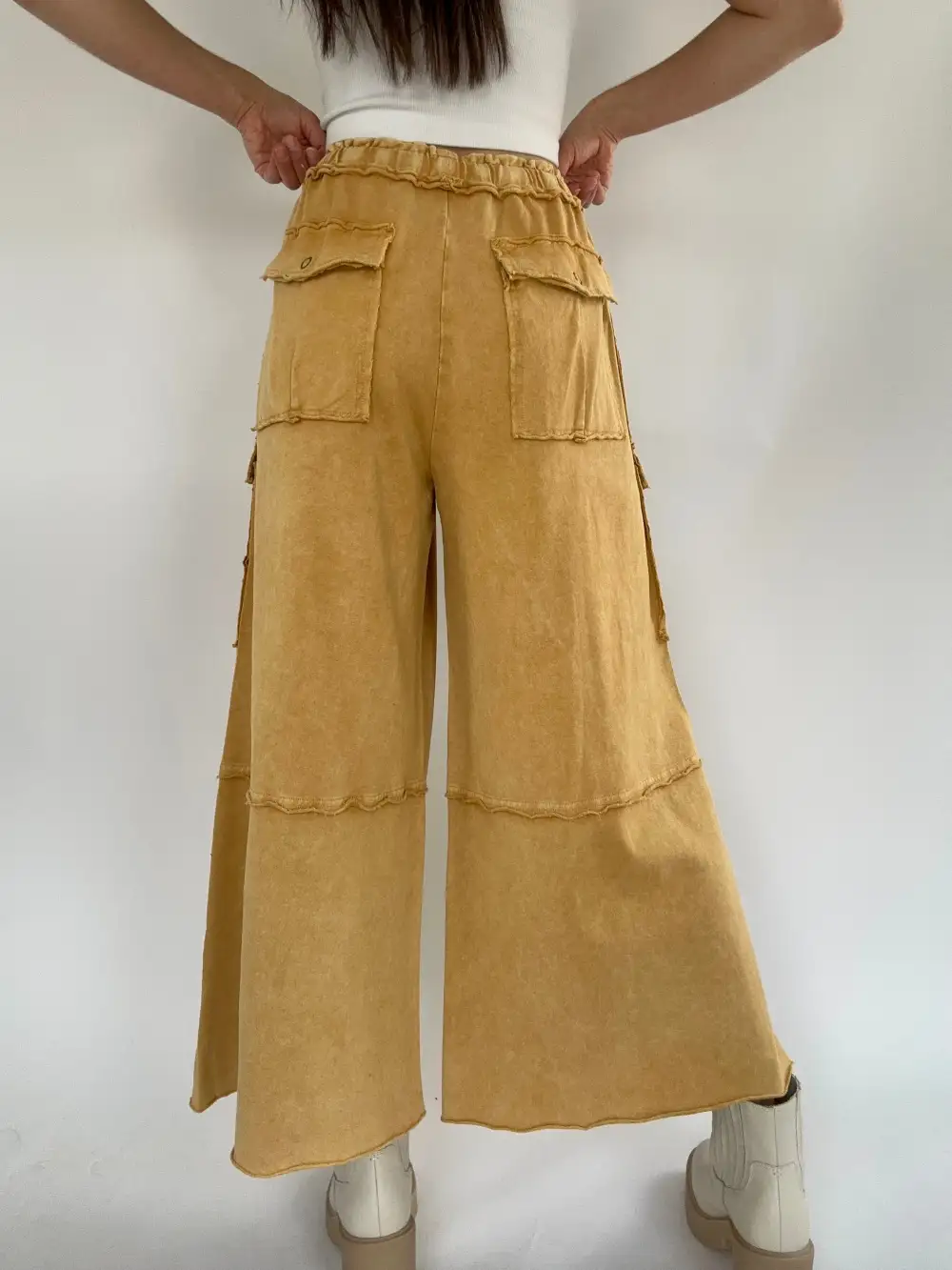 Relaxed Straight Leg Utility Pants