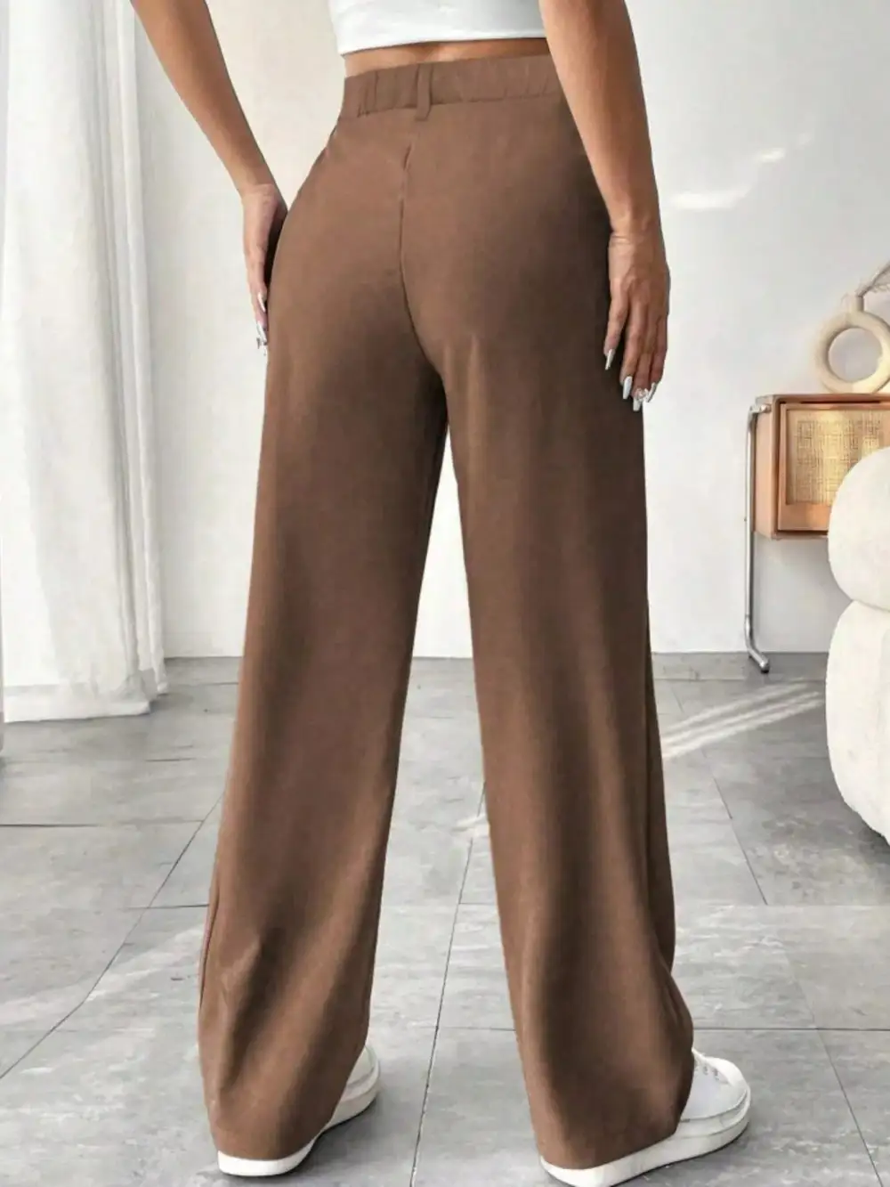 Everyday Wide Leg Pleated Pants