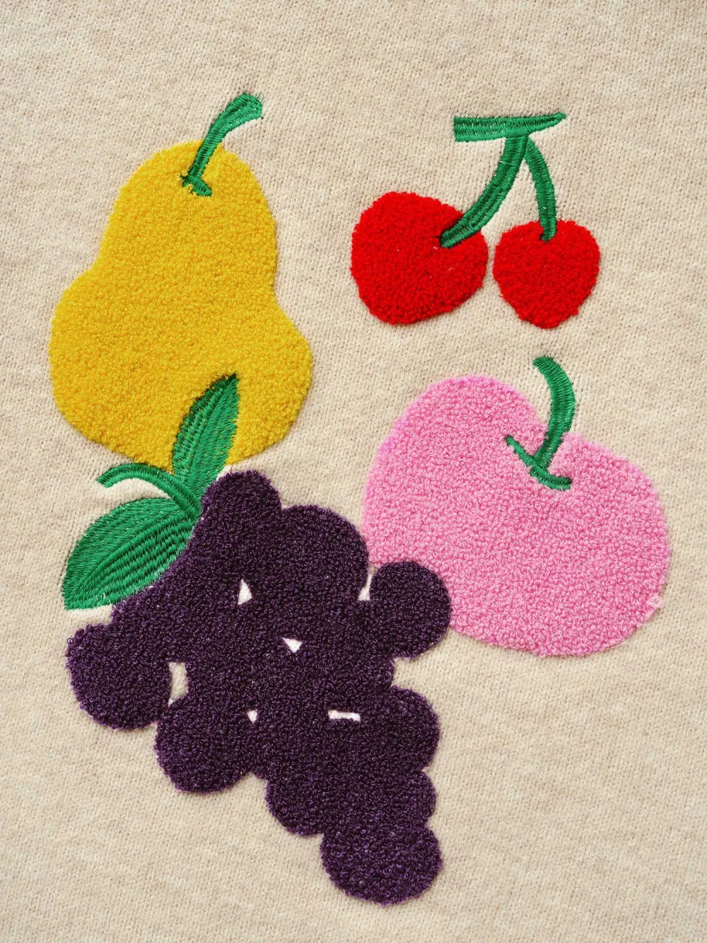 Supersoft Essentials Crew Neck Fruit Embroidered Pullover