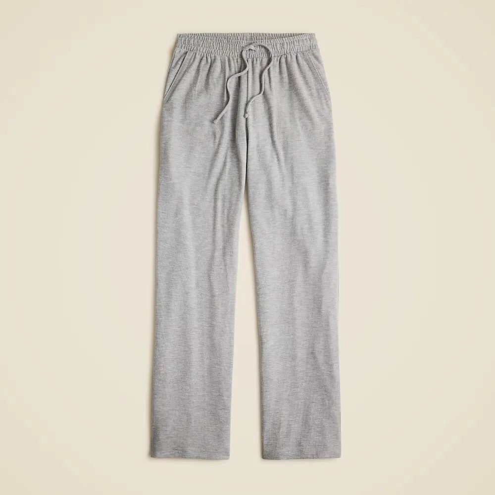 Soft Rib Wide-Leg Sweatpants
