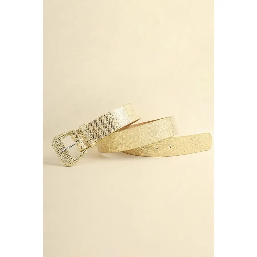 Glitter PU Leather Belt