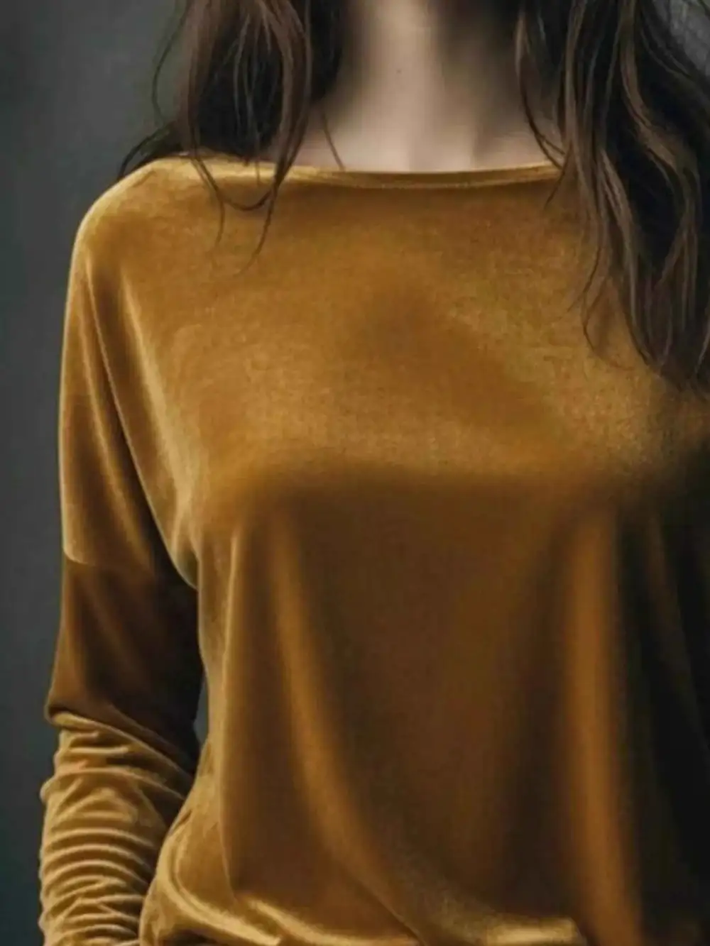 Velvet Long Sleeve T-Shirt
