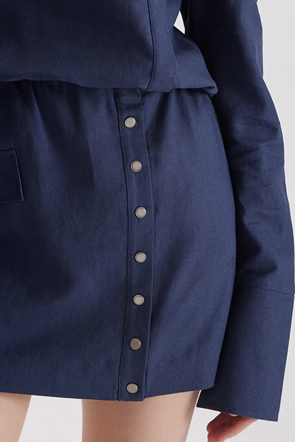 Mini Dress-Navy Blue